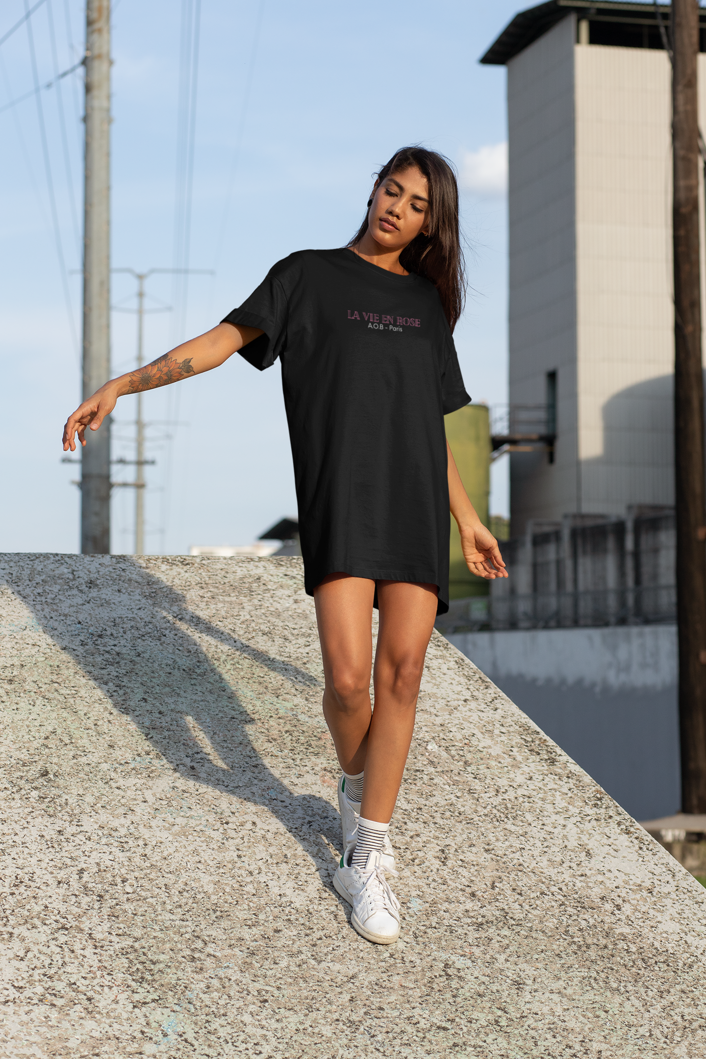 THE "LA VIE EN ROSE" T-SHIRT DRESS