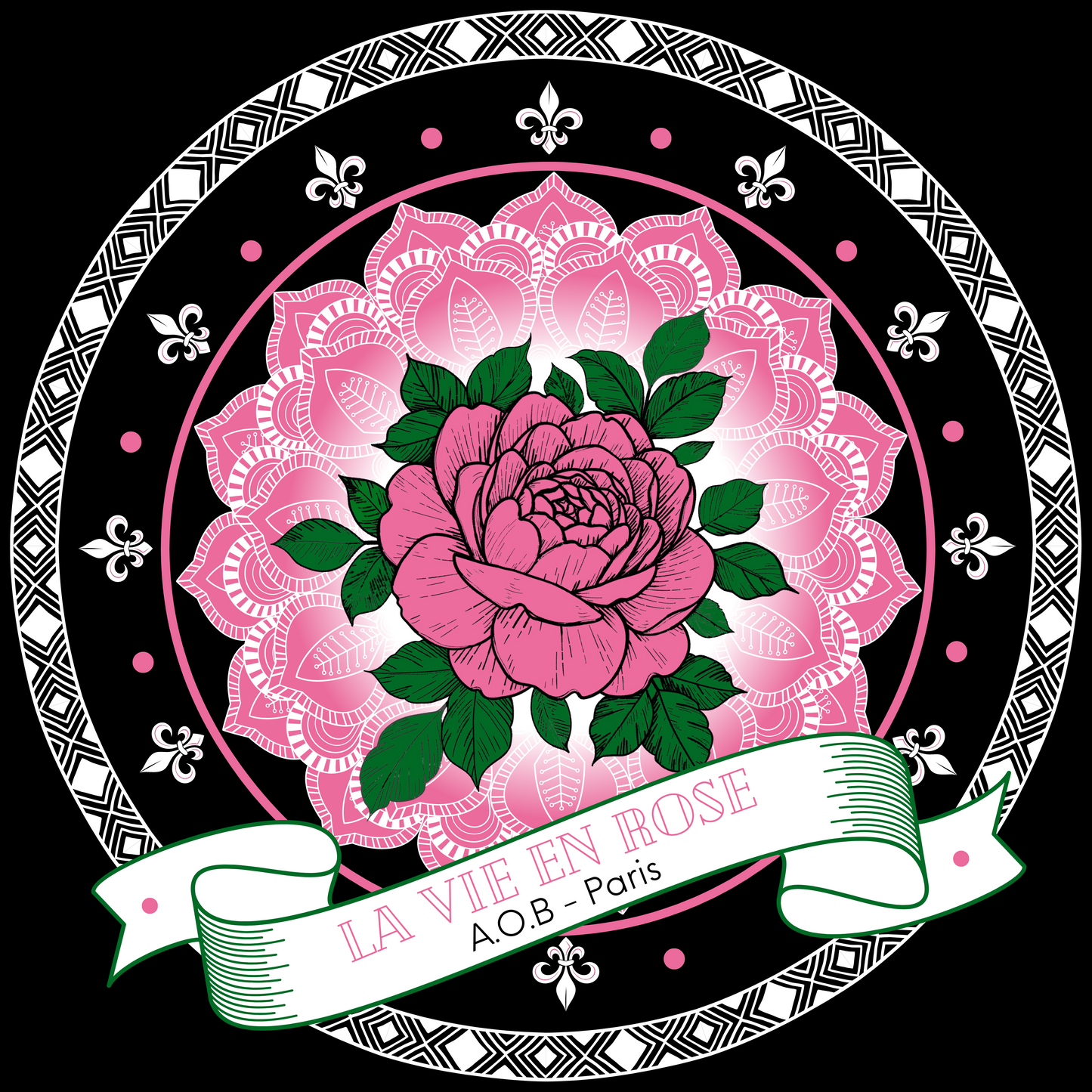 LE SWEAT SANS CAPUCHE "LA VIE EN ROSE"