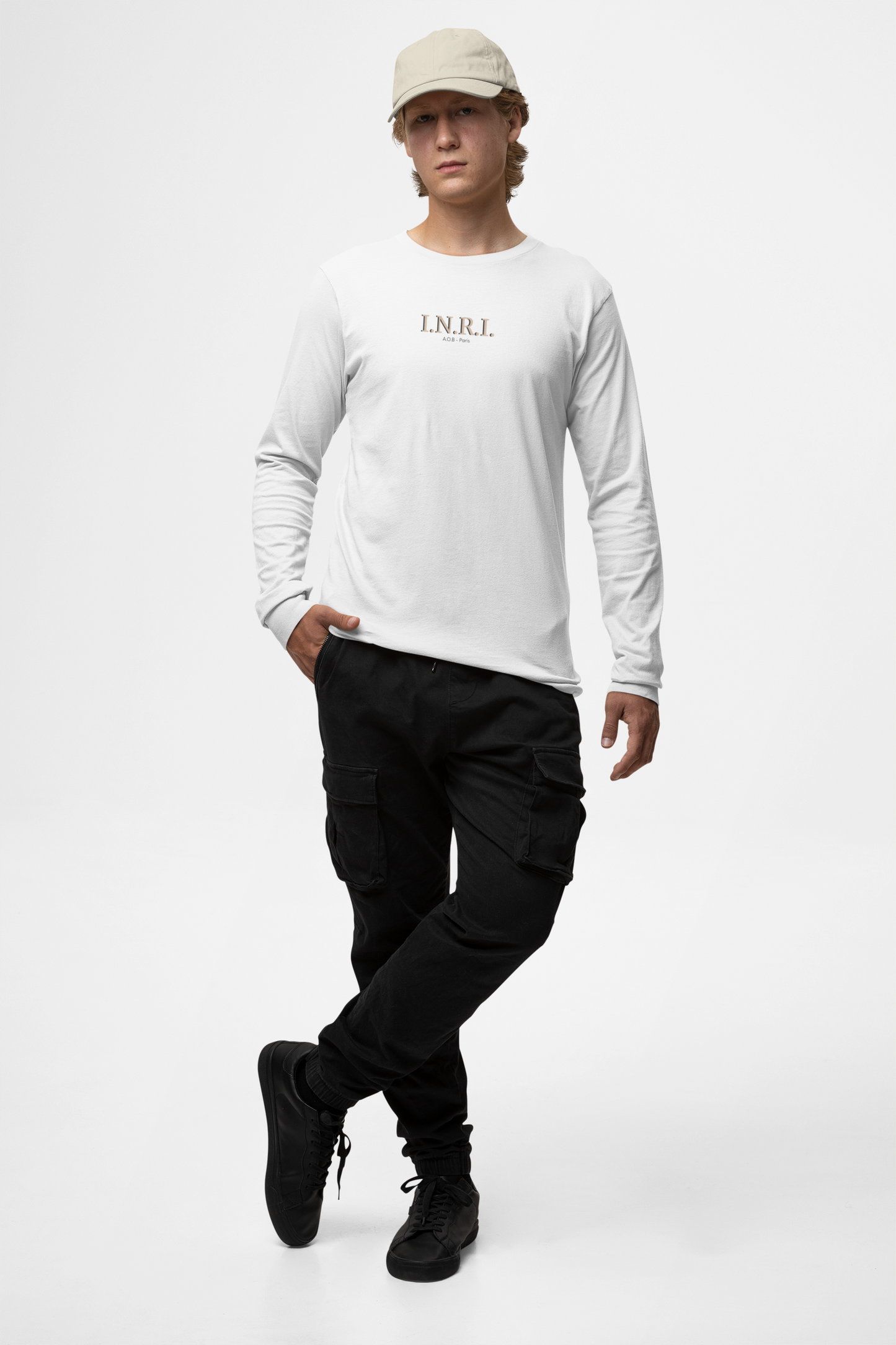 LE T-SHIRT MANCHES LONGUES "I.N.R.I."