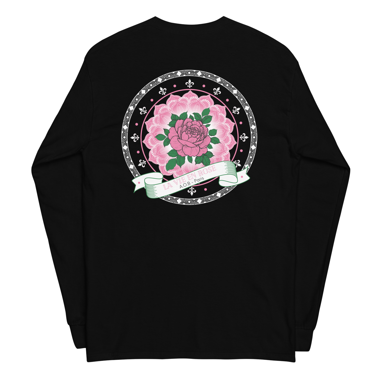 LE T-SHIRT MANCHES LONGUES "LA VIE EN ROSE"