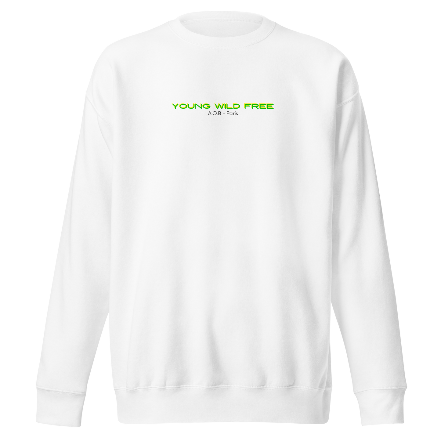 LE SWEAT SANS CAPUCHE "YOUNG WILD & FREE"