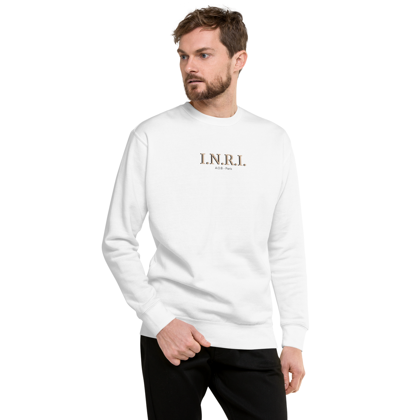 LE SWEAT SANS CAPUCHE "I.N.R.I."