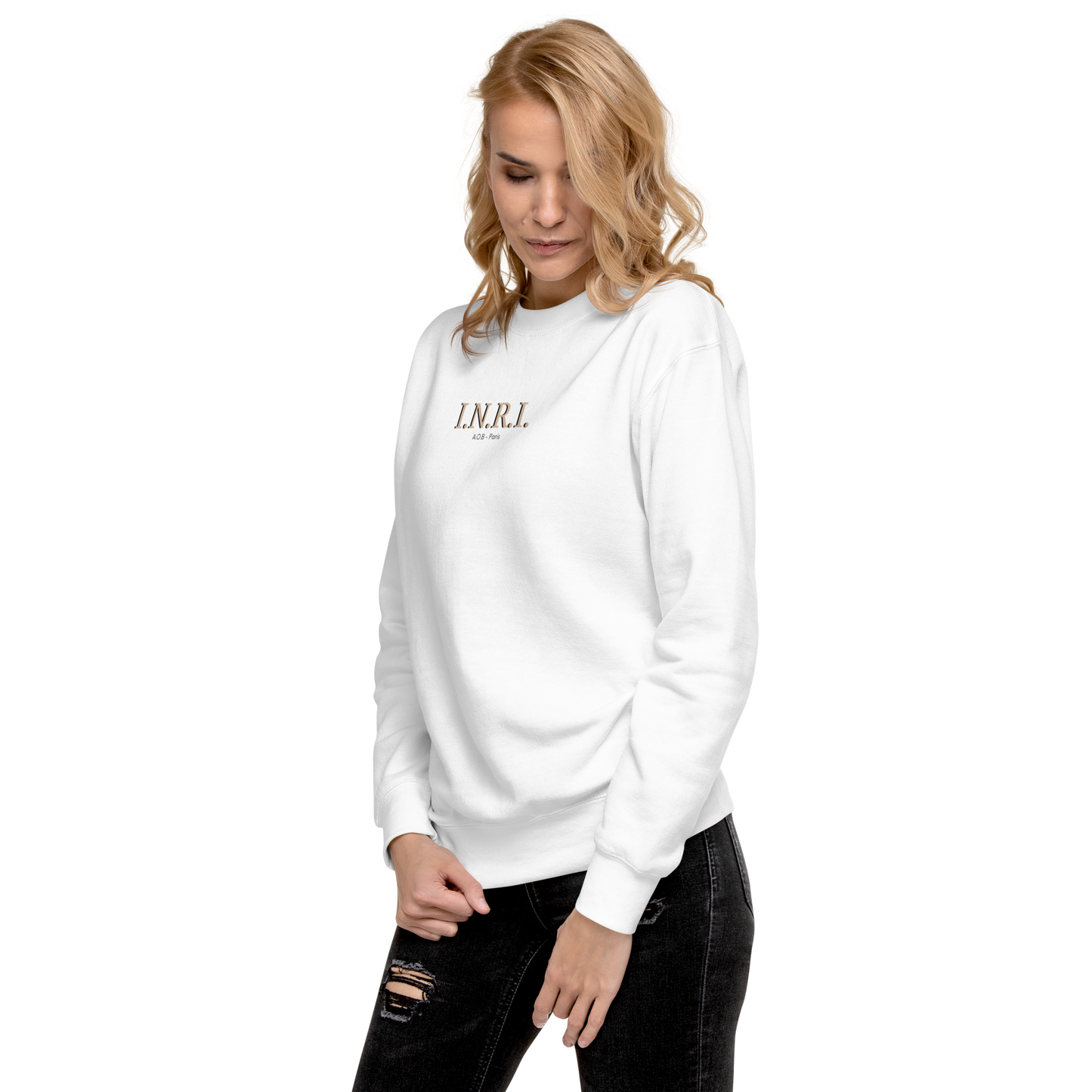 LE SWEAT SANS CAPUCHE "I.N.R.I."